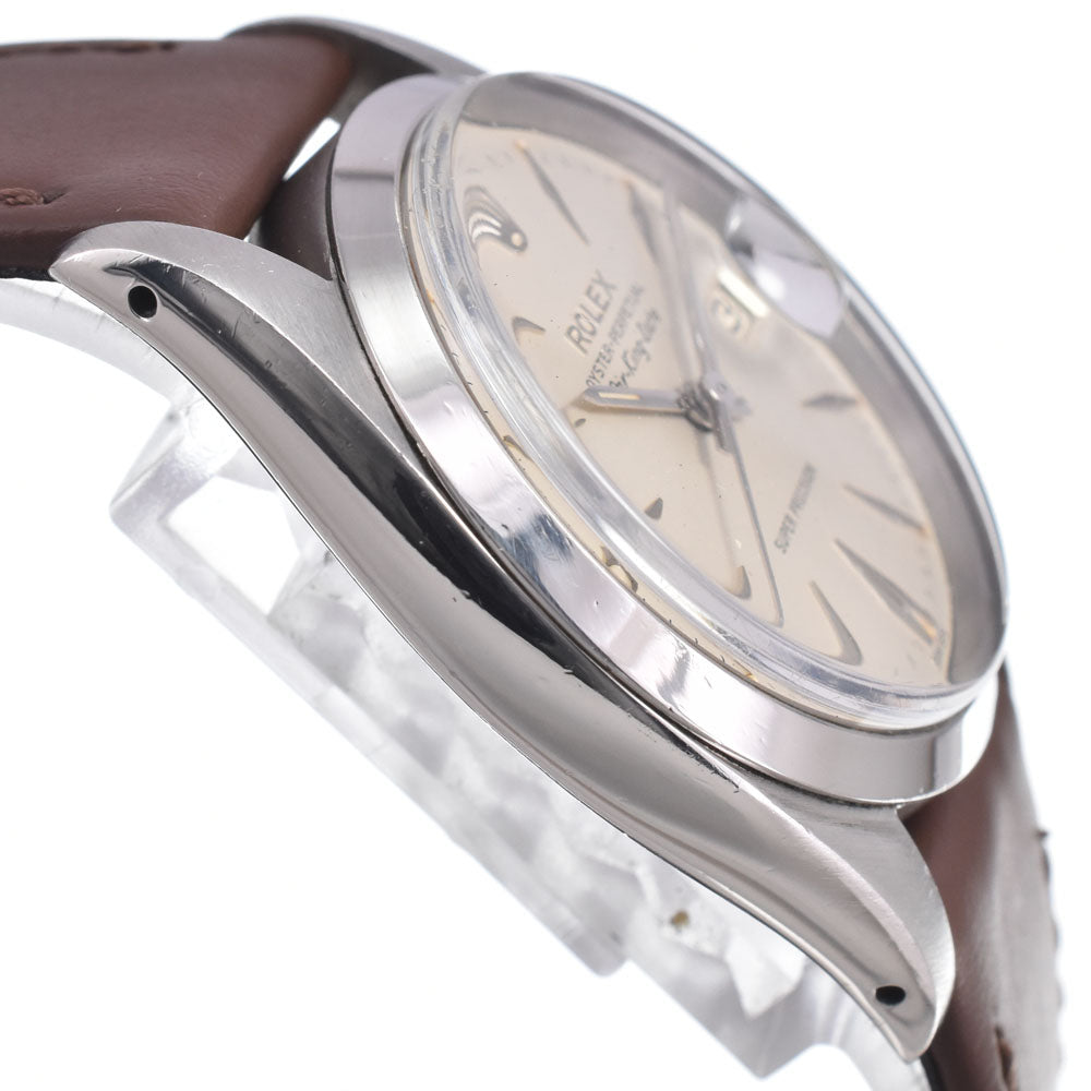 ROLEX Air King Oyster Perpetual 5700 Date Cal.1530 Silver Dial Automatic Men's
 Watch N#151164