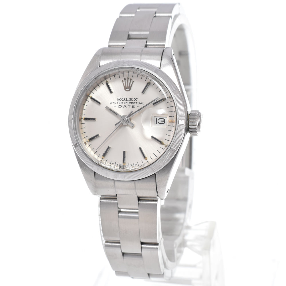 ROLEX Oyster Perpetual Date 6919 vintage Cal.2030 Silver Dial Automatic Ladies
 Watch O#151166