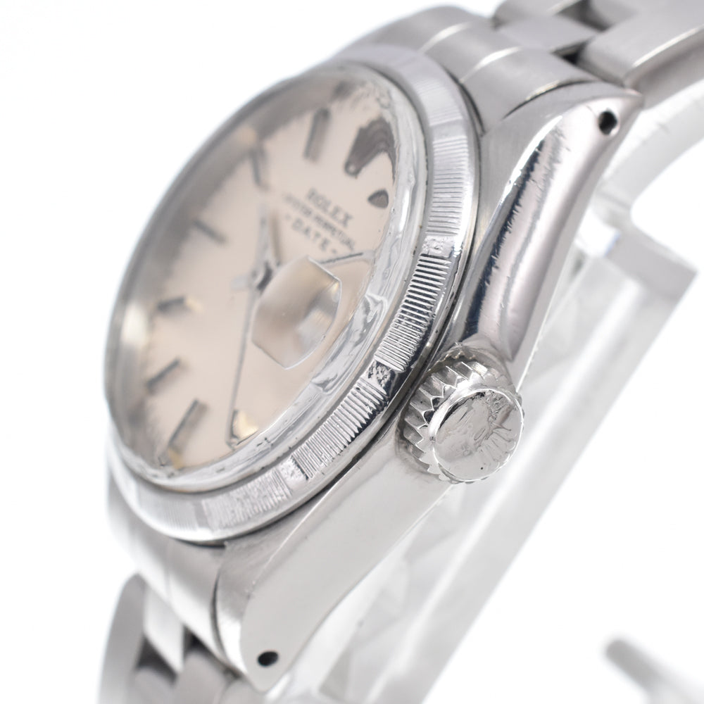 ROLEX Oyster Perpetual Date 6919 vintage Cal.2030 Silver Dial Automatic Ladies
 Watch O#151166