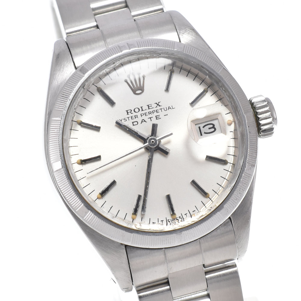 ROLEX Oyster Perpetual Date 6919 vintage Cal.2030 Silver Dial Automatic Ladies
 Watch O#151166