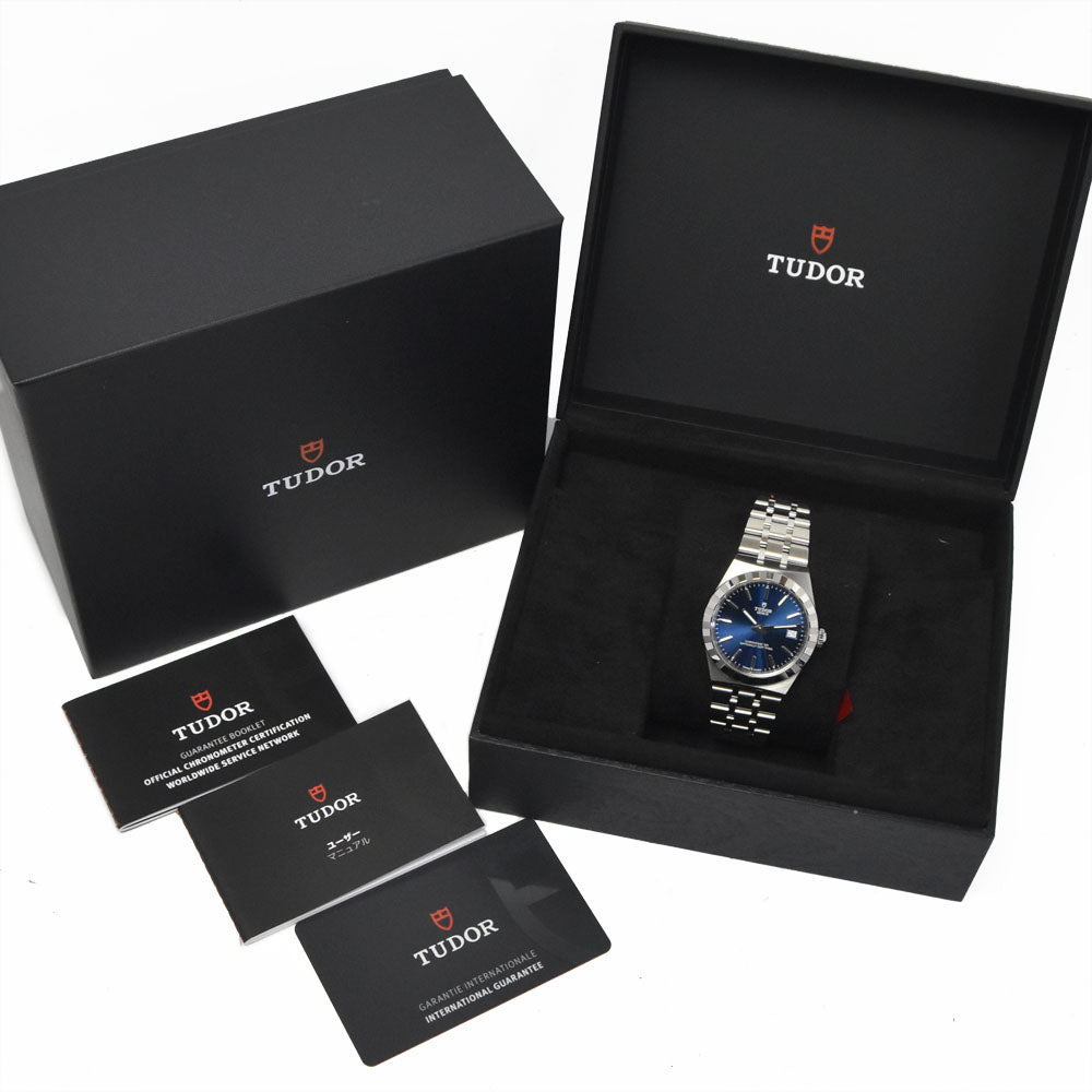 with paper TUDOR Royal 2836C1A0-0102 Date blue Dial Automatic Unisex
 Watch M#151168