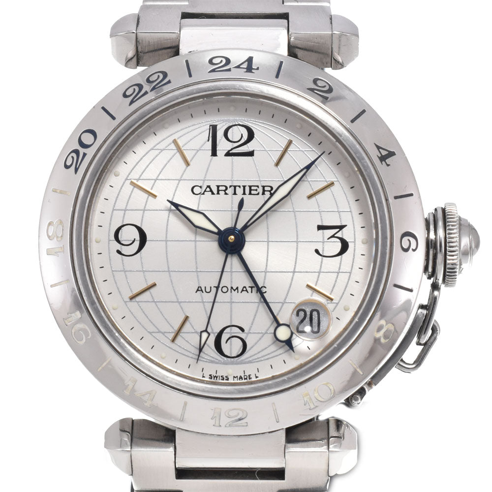CARTIER Pasha C Meridian GMT Date Silver Dial Automatic Unisex
 Watch O#151169