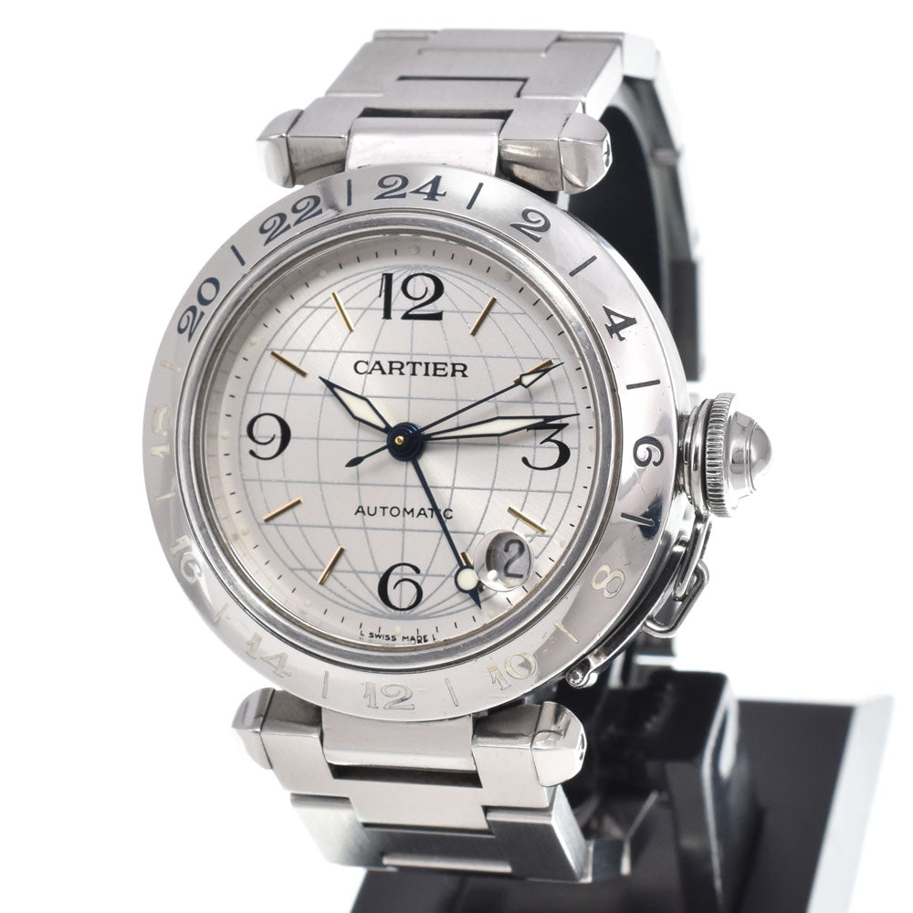 CARTIER Pasha C Meridian GMT Date Silver Dial Automatic Unisex
 Watch O#151169