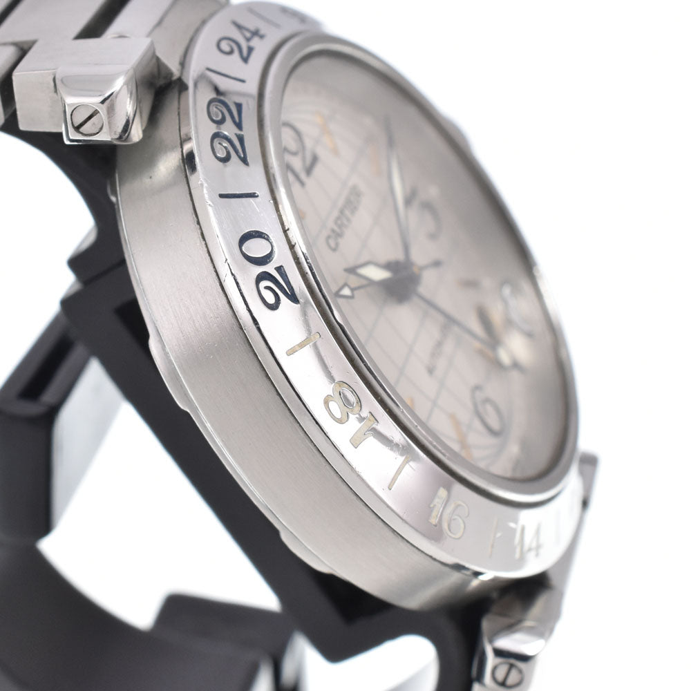 CARTIER Pasha C Meridian GMT Date Silver Dial Automatic Unisex
 Watch O#151169