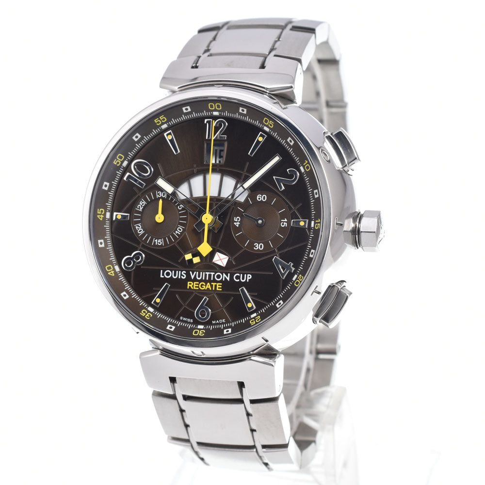 LOUIS VUITTON Tambour Cregatta Louis Vuitton Cup Q1021 Brown Dial Automatic Men's
 Watch O#151171