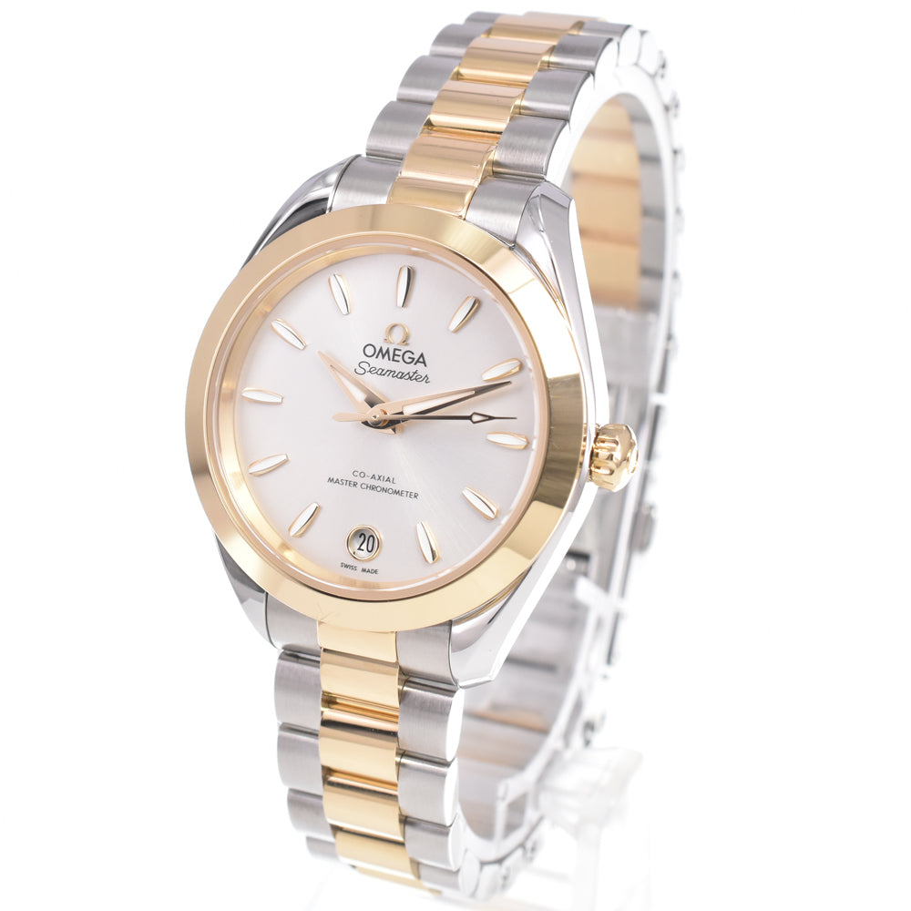 with paper OMEGA Seamaster Aqua Terra 220.20.30.20.02.001 Silver Dial Automatic Ladies
 Watch M#151173