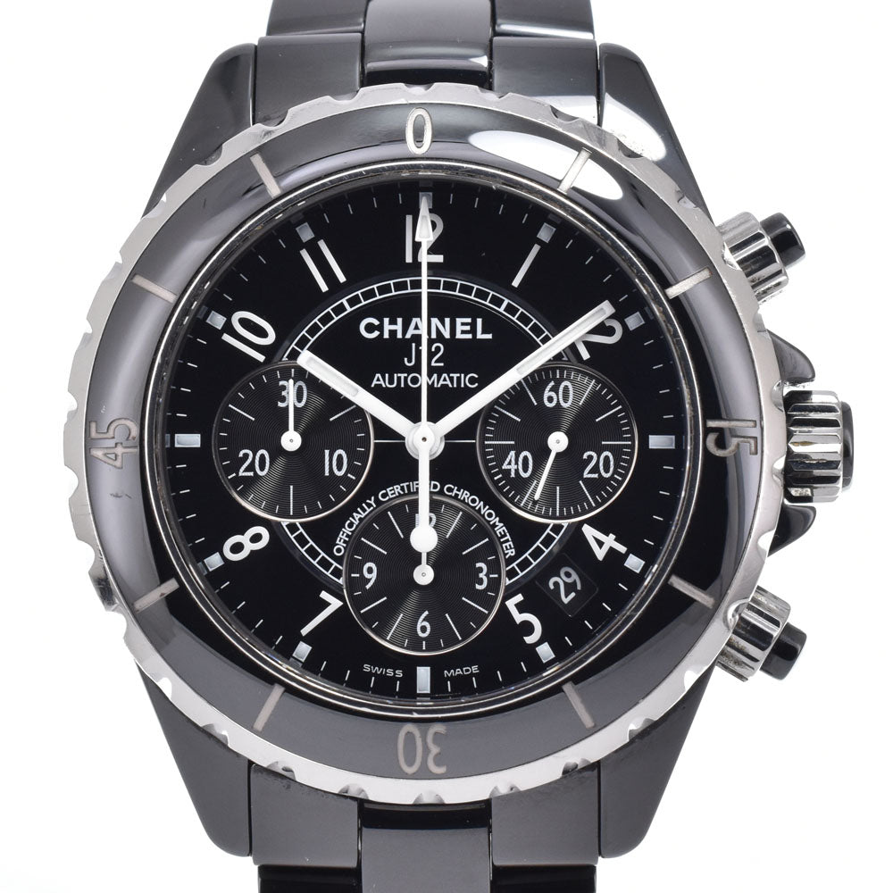 CHANEL J12 H0940 Chronograph Date black Dial Automatic Men's
 Watch N#151176