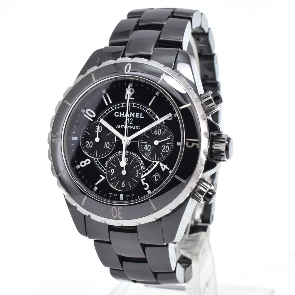 CHANEL J12 H0940 Chronograph Date black Dial Automatic Men's
 Watch N#151176