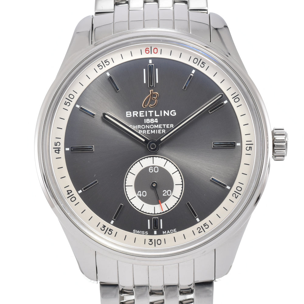 with paper BREITLING Premier A37340 gray Dial Automatic Men's
 Watch N#151178