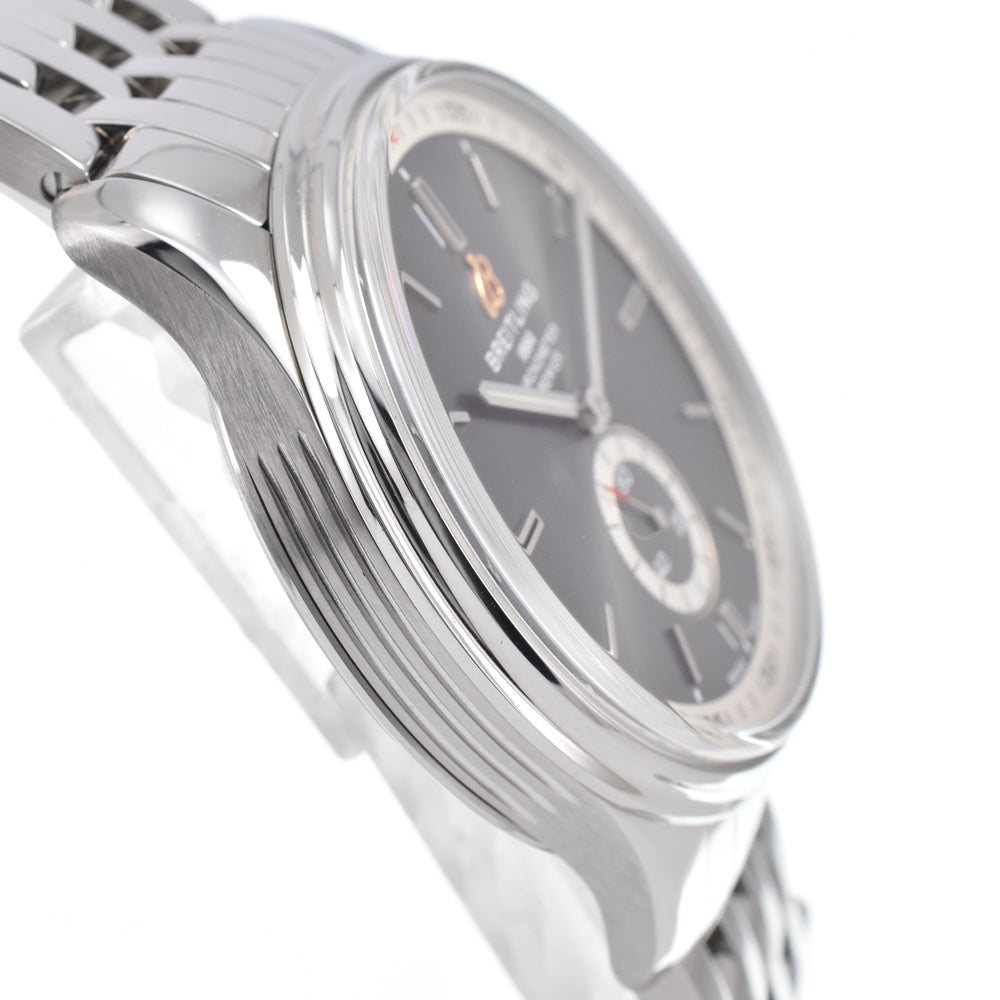 with paper BREITLING Premier A37340 gray Dial Automatic Men's
 Watch N#151178