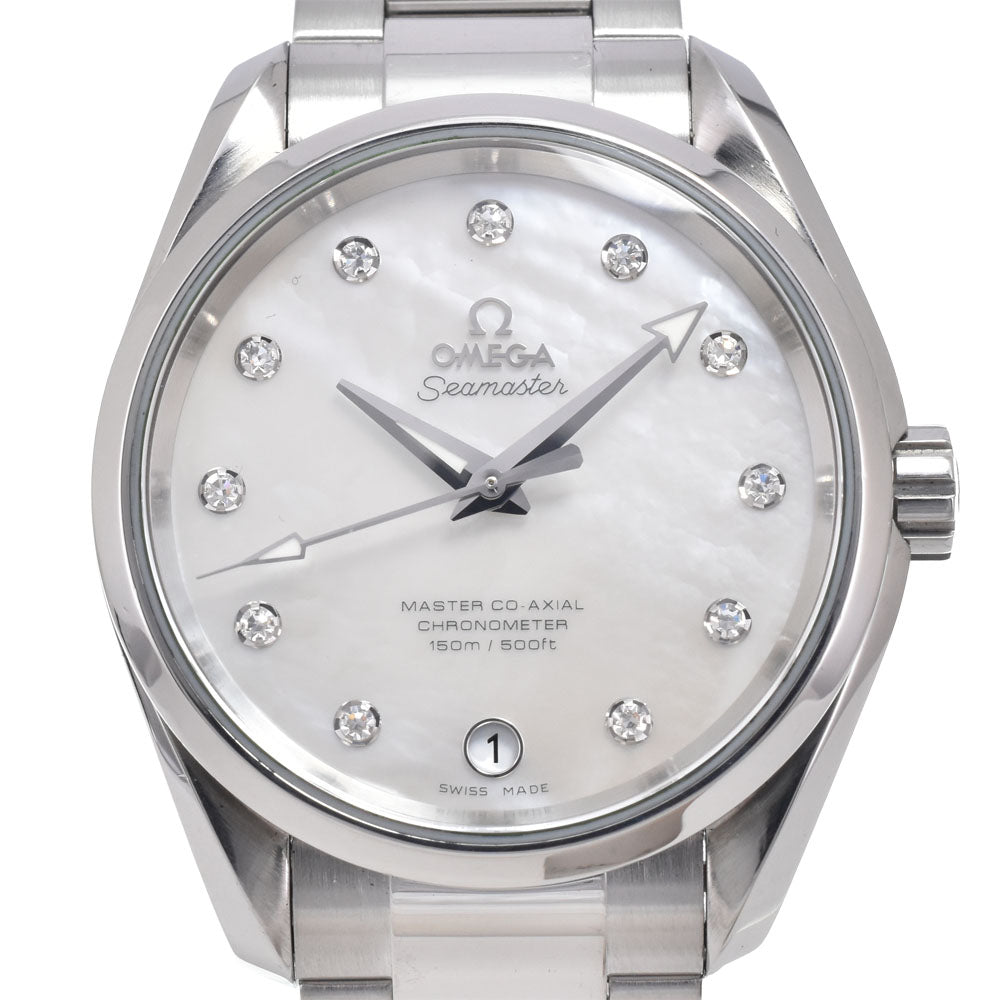 OMEGA Seamaster Aqua Terra Master Co-Axial 231.10.39.21.55.002 11P Diamond White shell Dial Automatic Unisex
 Watch N#151180