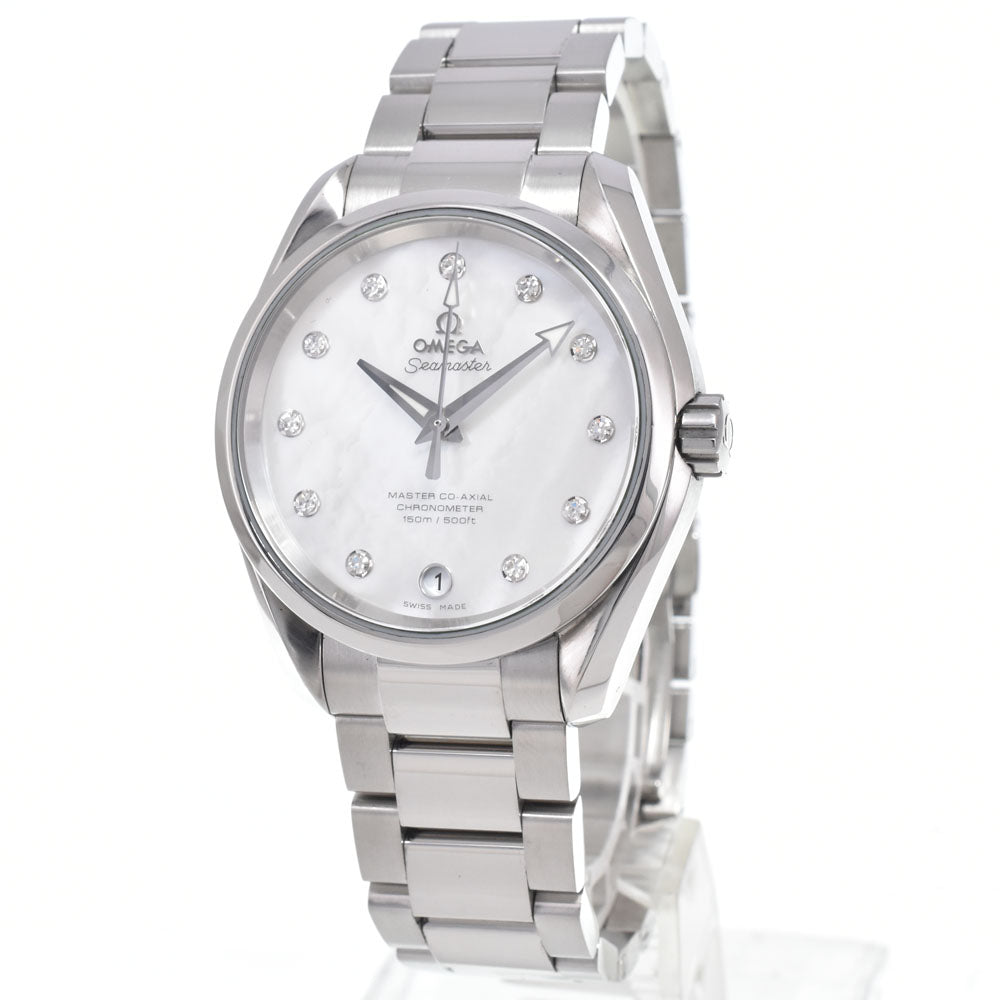 OMEGA Seamaster Aqua Terra Master Co-Axial 231.10.39.21.55.002 11P Diamond White shell Dial Automatic Unisex
 Watch N#151180