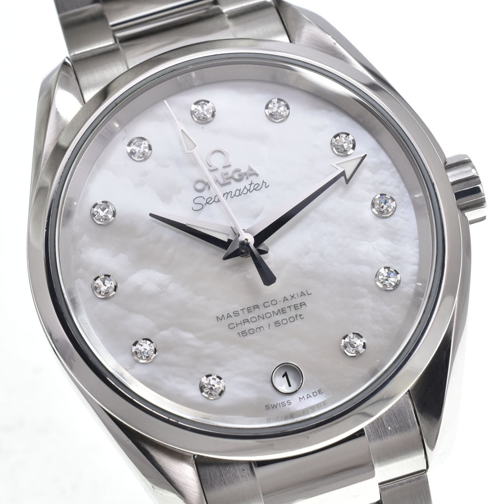 OMEGA Seamaster Aqua Terra Master Co-Axial 231.10.39.21.55.002 11P Diamond White shell Dial Automatic Unisex
 Watch N#151180
