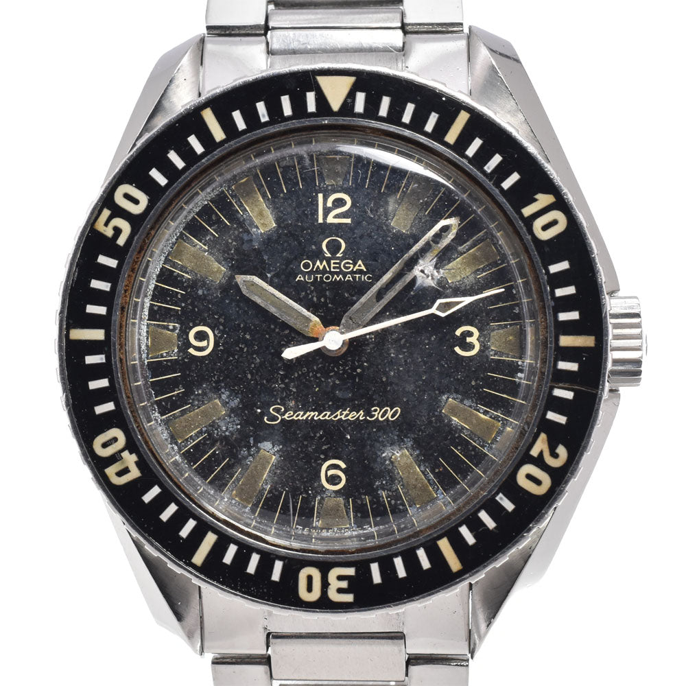 OMEGA Seamaster 300 166.024 vintage Cal.552 Caterpillar Bracelet black Dial Automatic Men's
 Watch Z#151182