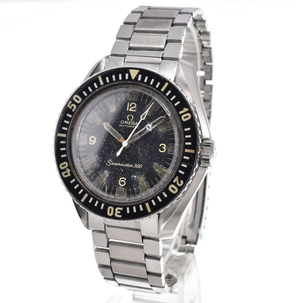 OMEGA Seamaster 300 166.024 vintage Cal.552 Caterpillar Bracelet black Dial Automatic Men's
 Watch Z#151182