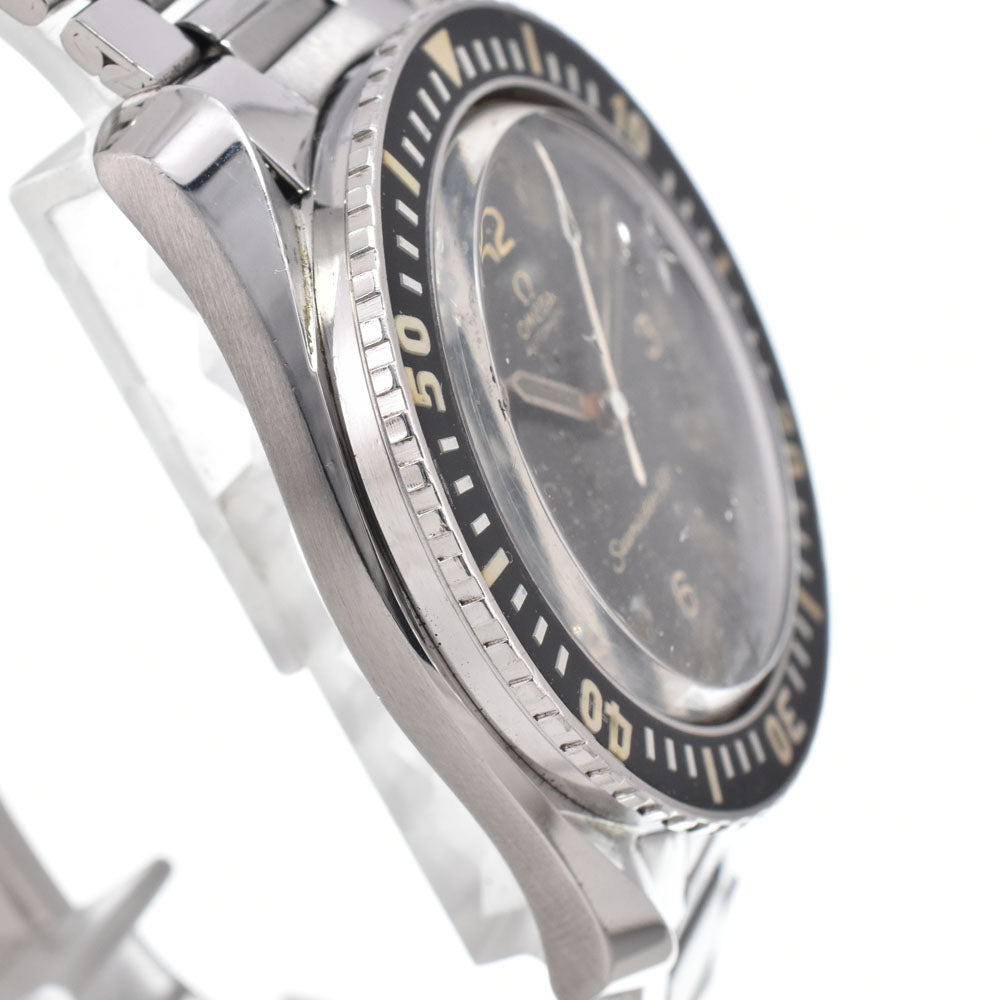 OMEGA Seamaster 300 166.024 vintage Cal.552 Caterpillar Bracelet black Dial Automatic Men's
 Watch Z#151182
