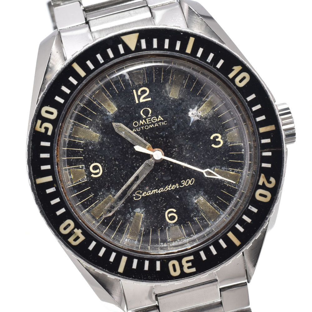 OMEGA Seamaster 300 166.024 vintage Cal.552 Caterpillar Bracelet black Dial Automatic Men's
 Watch Z#151182