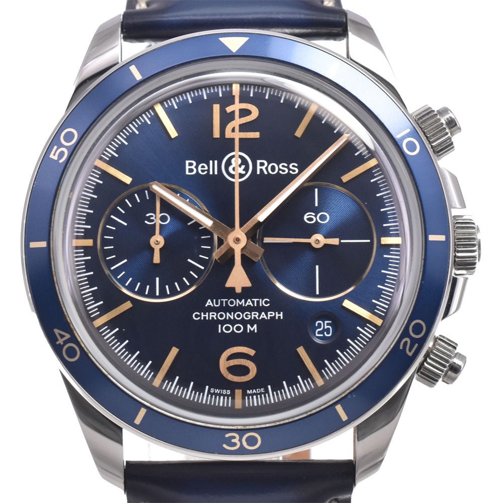 with paper Bell＆Ross Vintage AERONAVALE BRV2-94 blue Dial Automatic Men's
 Watch M#151184