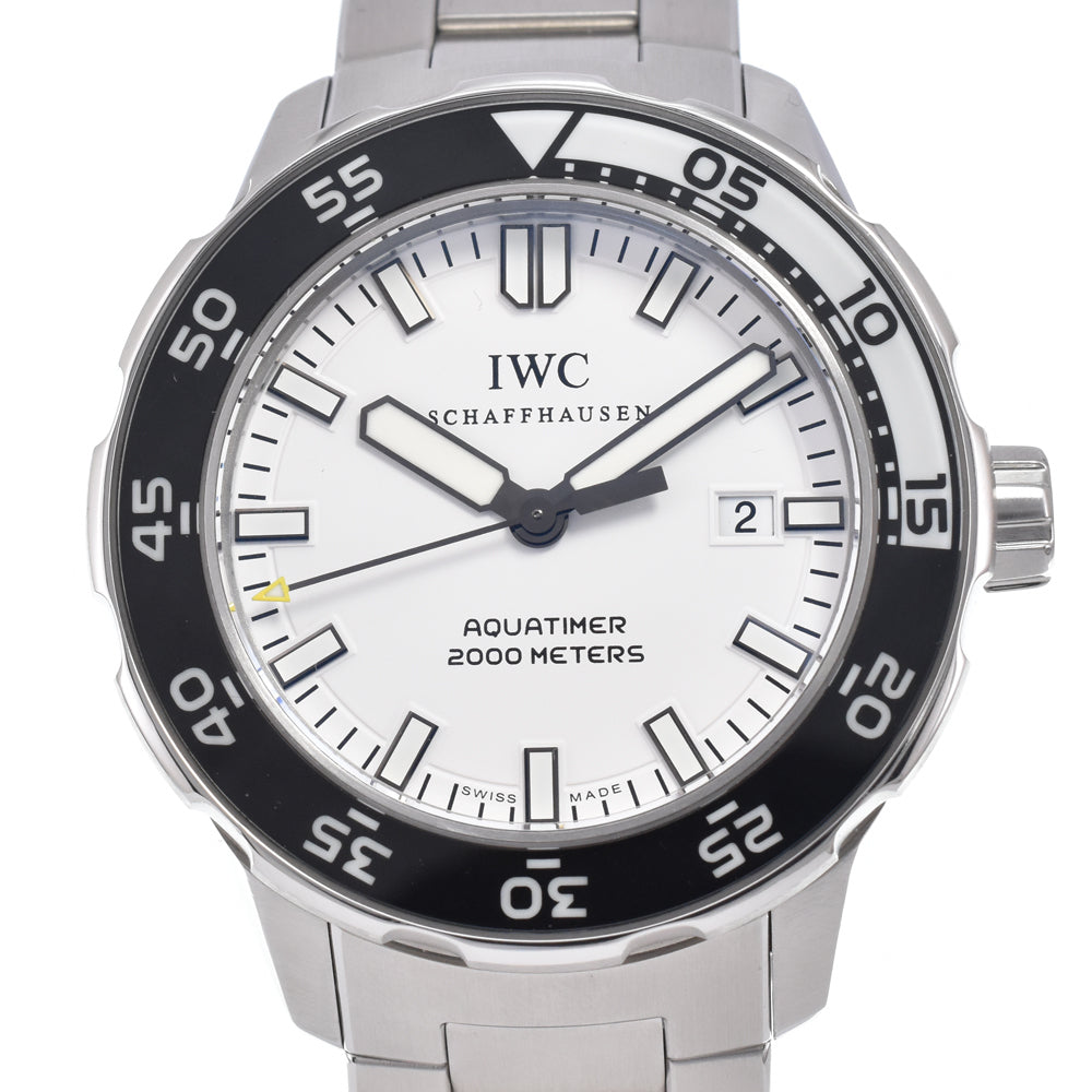 with paper IWC SCHAFFHAUSEN Aquatimer Automatic 2000 IW356809 white Dial Automatic Men's
 Watch N#151190