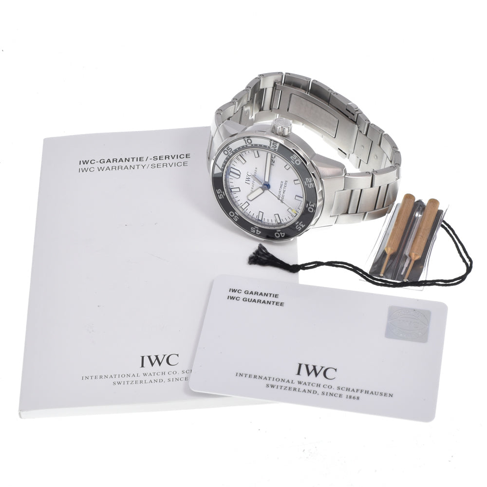 with paper IWC SCHAFFHAUSEN Aquatimer Automatic 2000 IW356809 white Dial Automatic Men's
 Watch N#151190