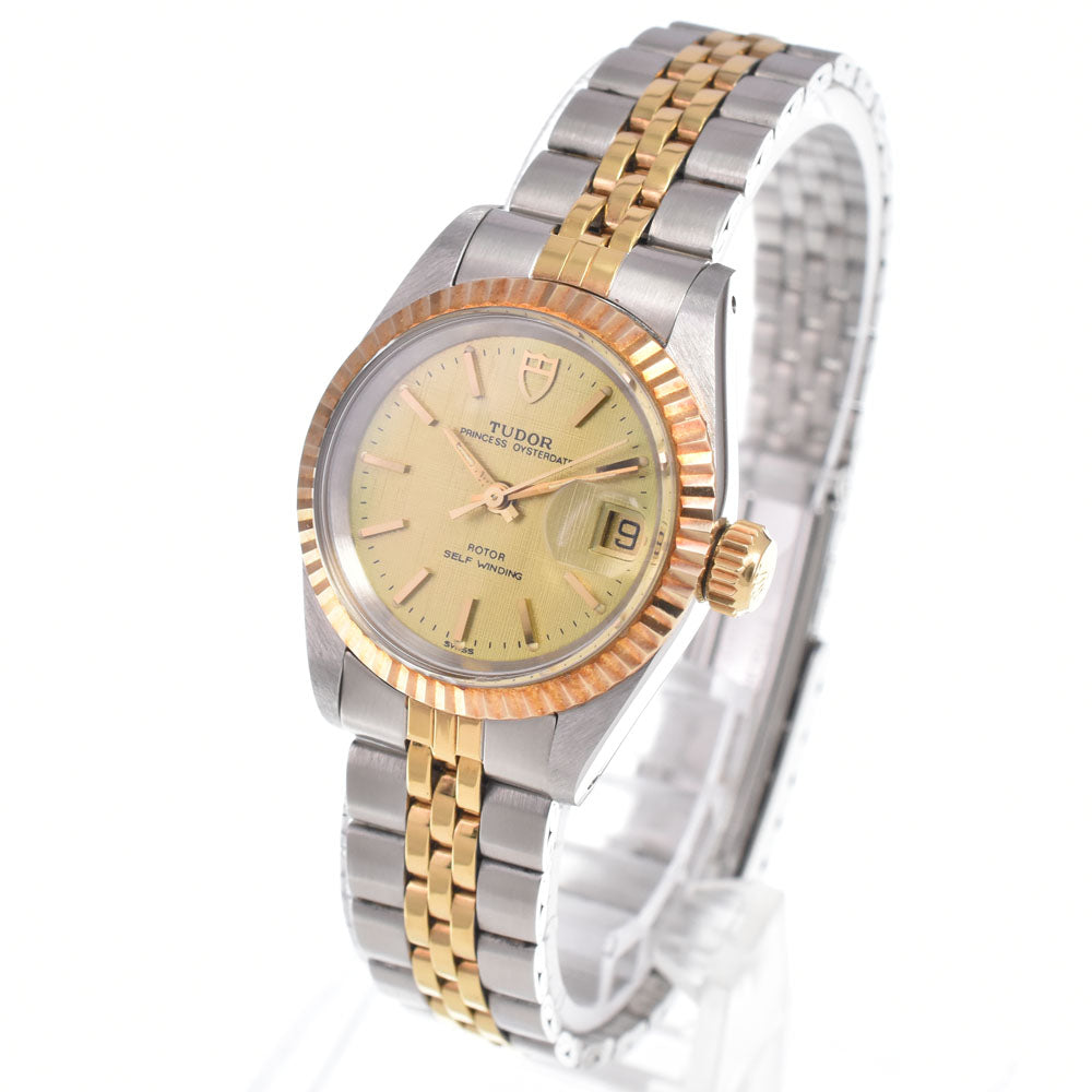 with paper TUDOR Princess Oyster Date 92413 Date gold Dial Automatic Ladies
 Watch N#151192