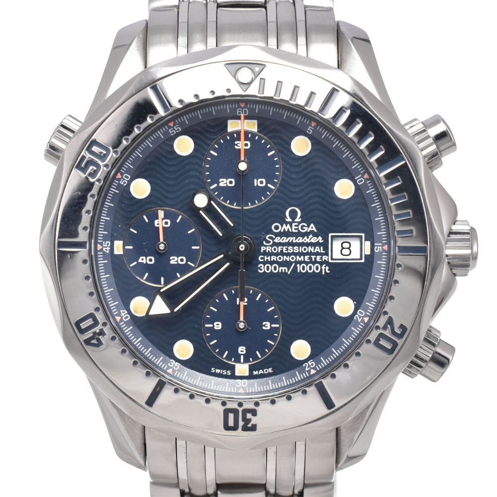 with paper OMEGA Seamaster 300M 2598.80 Chronograph Date blue Dial Automatic Men's
 Watch M#151193