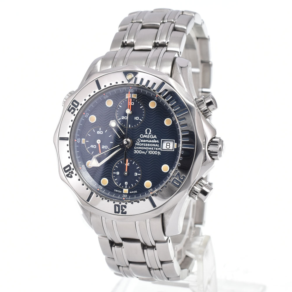 with paper OMEGA Seamaster 300M 2598.80 Chronograph Date blue Dial Automatic Men's
 Watch M#151193
