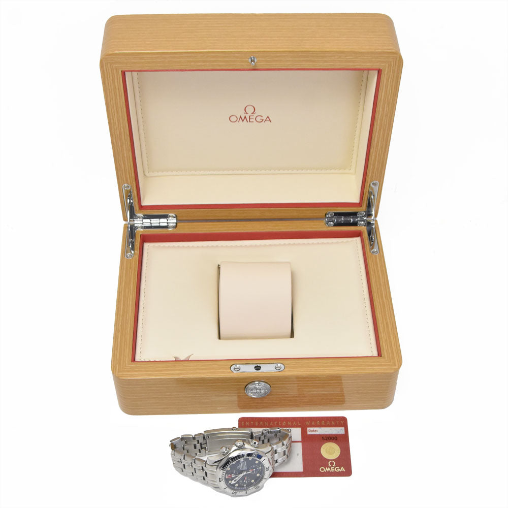 with paper OMEGA Seamaster 300M 2598.80 Chronograph Date blue Dial Automatic Men's
 Watch M#151193