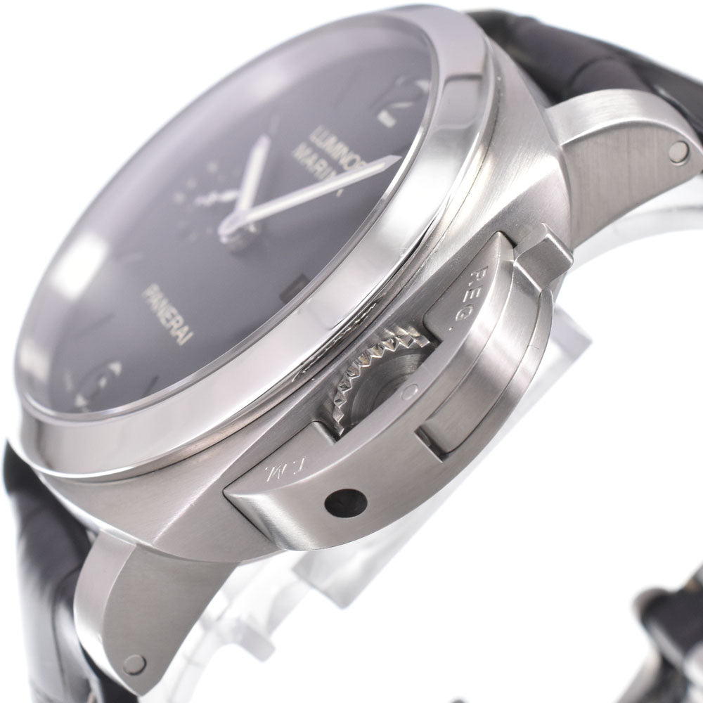 with paper PANERAI Luminor Marina 1950 3 Days PAM00312 black Dial Automatic Men's
 Watch N#151194