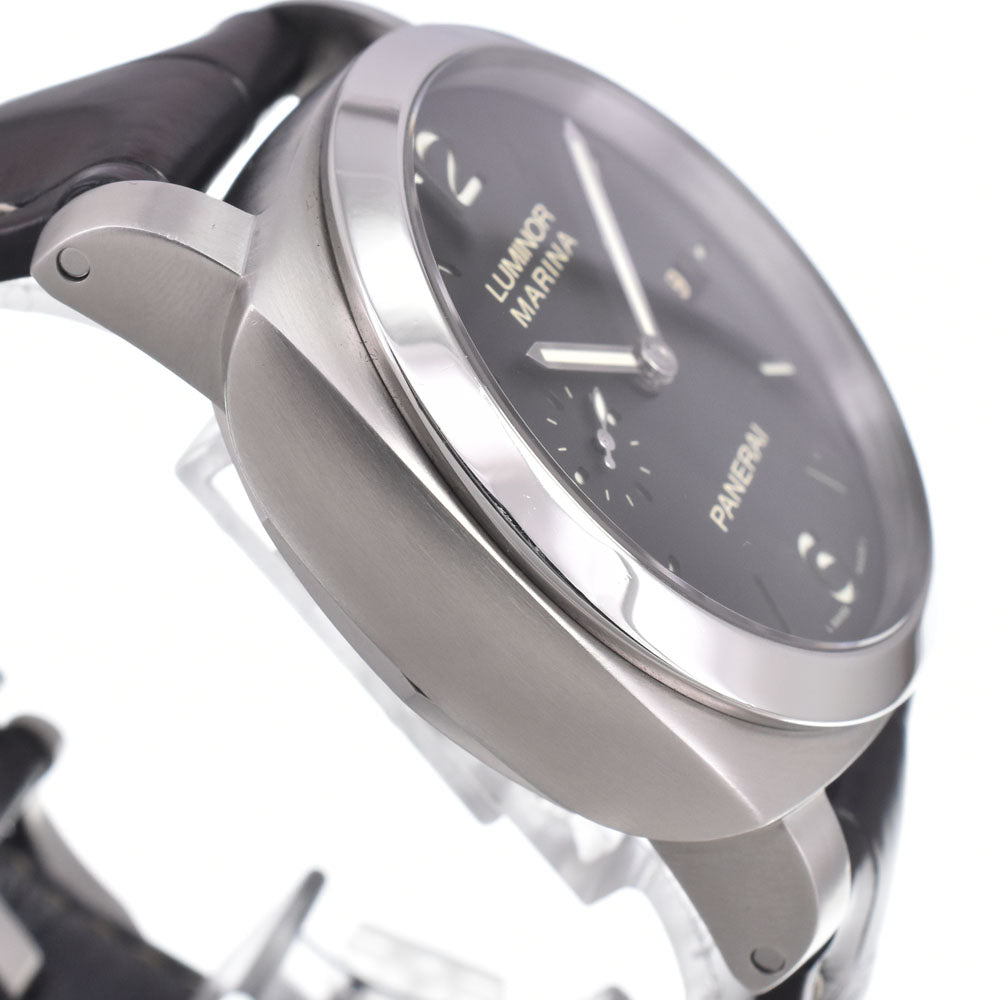 with paper PANERAI Luminor Marina 1950 3 Days PAM00312 black Dial Automatic Men's
 Watch N#151194