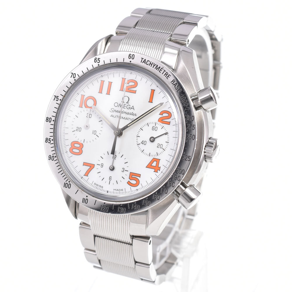 with paper OMEGA Speedmaster 3534.78.00 white shell/orange Dial Automatic Ladies
 Watch M#151198