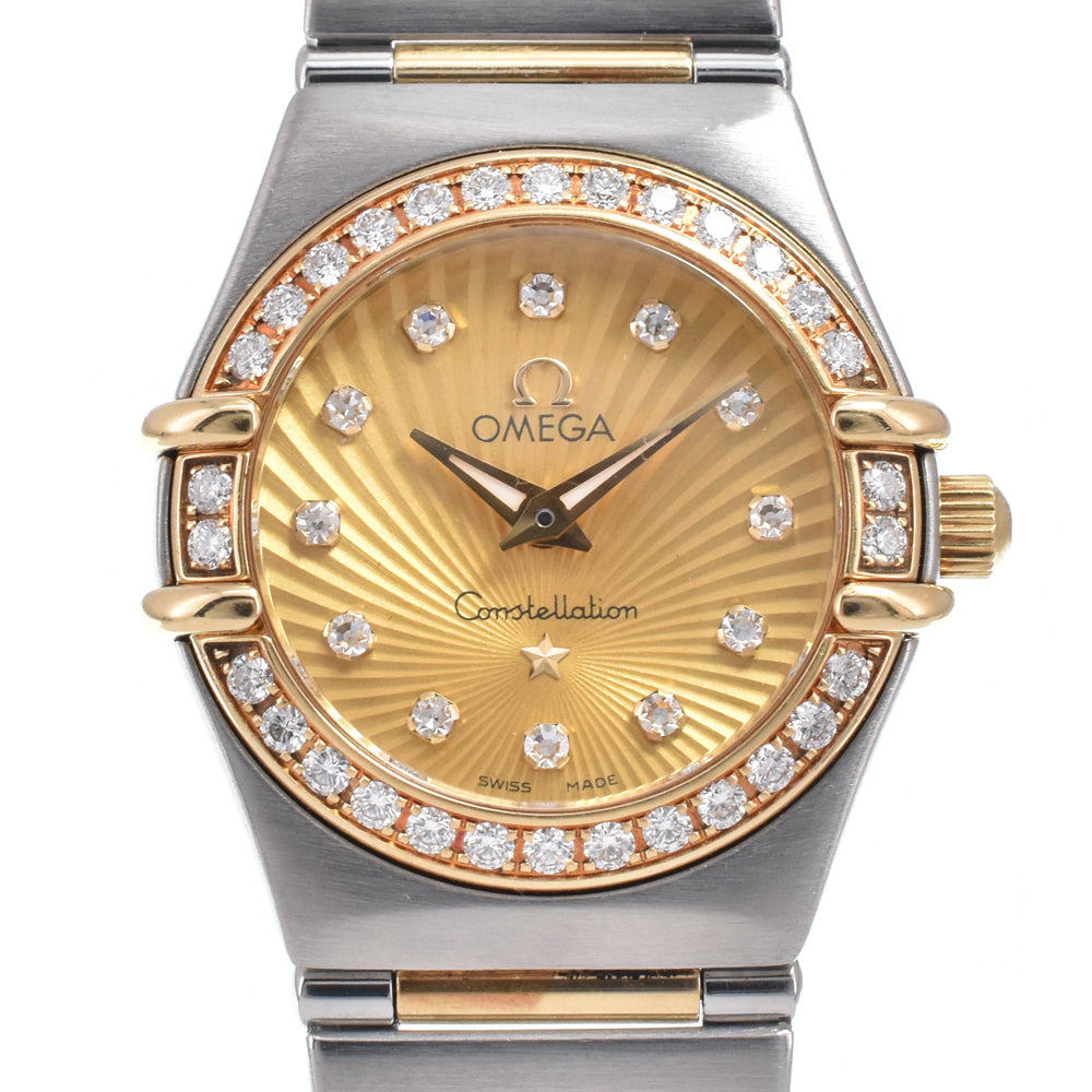 with paper OMEGA Constellation Mini 111.25.23.60.58.001 12P diamond gold Dial Quartz Ladies
 Watch M#151199