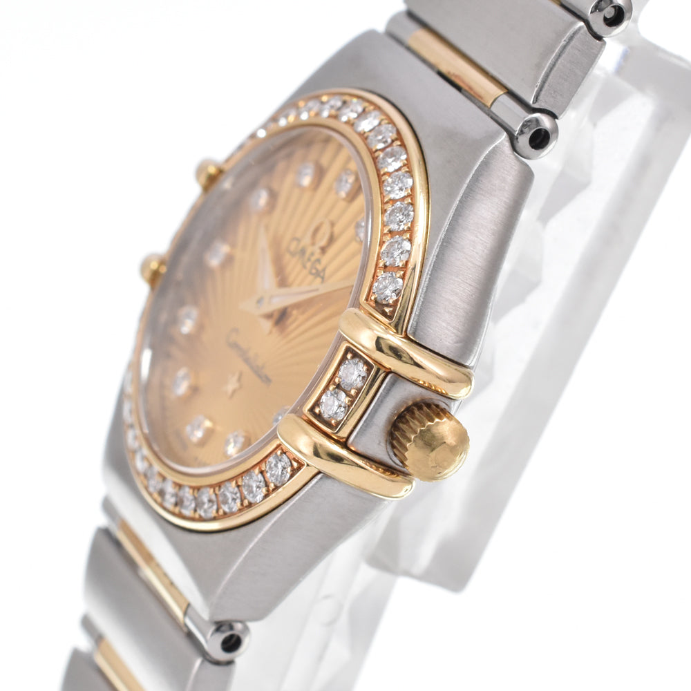 with paper OMEGA Constellation Mini 111.25.23.60.58.001 12P diamond gold Dial Quartz Ladies
 Watch M#151199