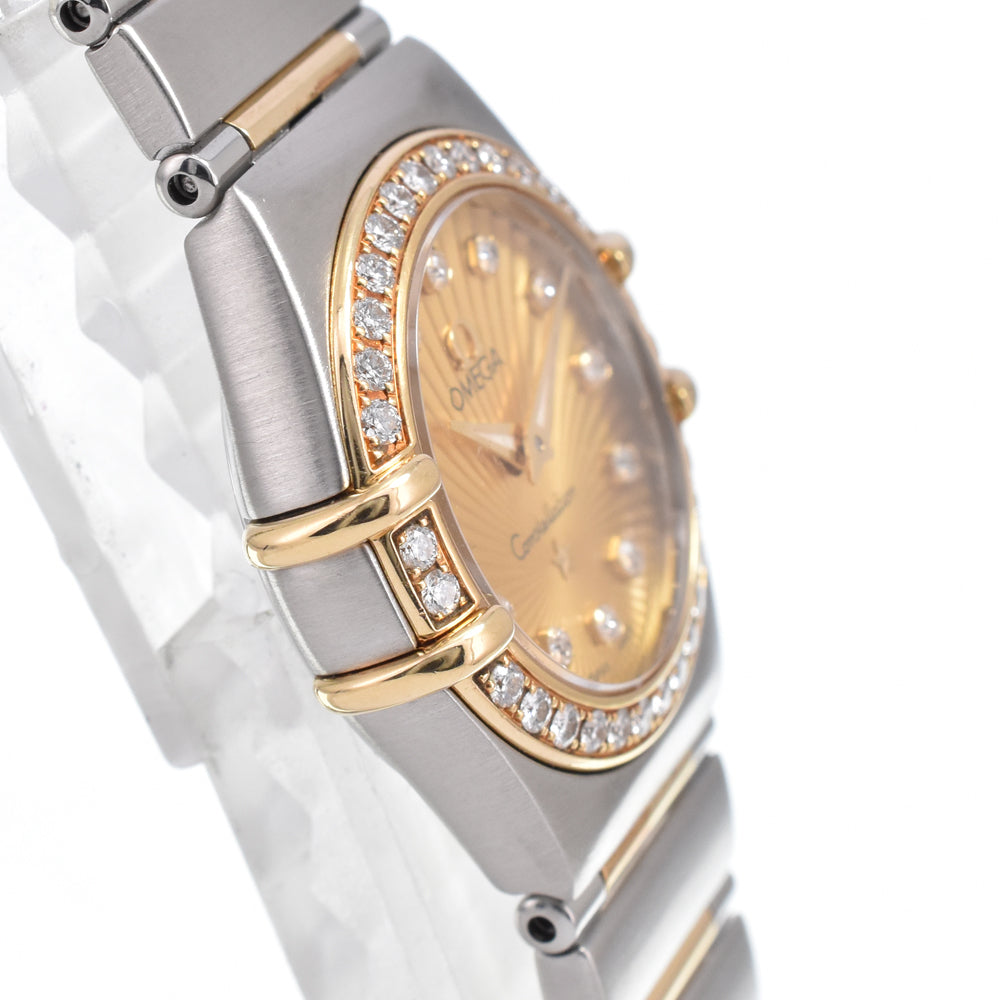 with paper OMEGA Constellation Mini 111.25.23.60.58.001 12P diamond gold Dial Quartz Ladies
 Watch M#151199
