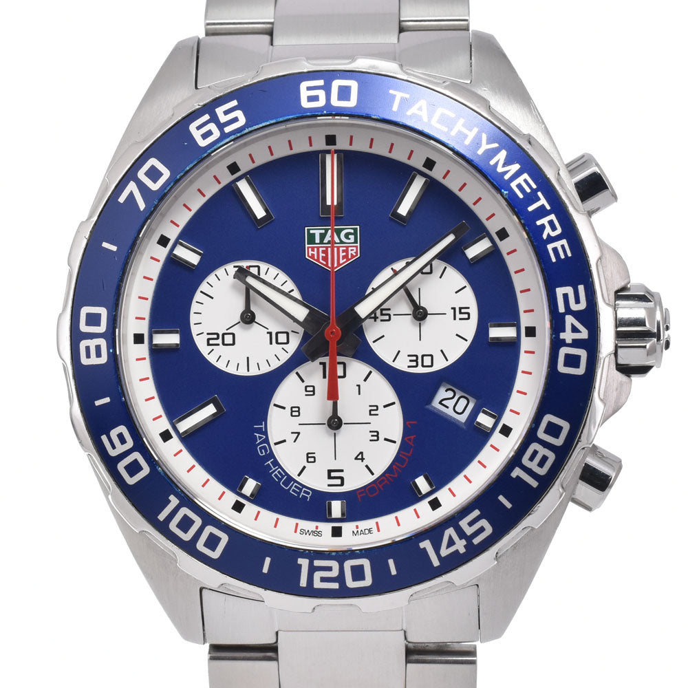 with paper TAG HEUER Formula 1 CAZ1018.BA0842 Chronograph Date blue Dial Quartz Men's
 Watch N#151200