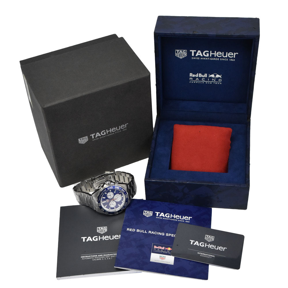 with paper TAG HEUER Formula 1 CAZ1018.BA0842 Chronograph Date blue Dial Quartz Men's
 Watch N#151200