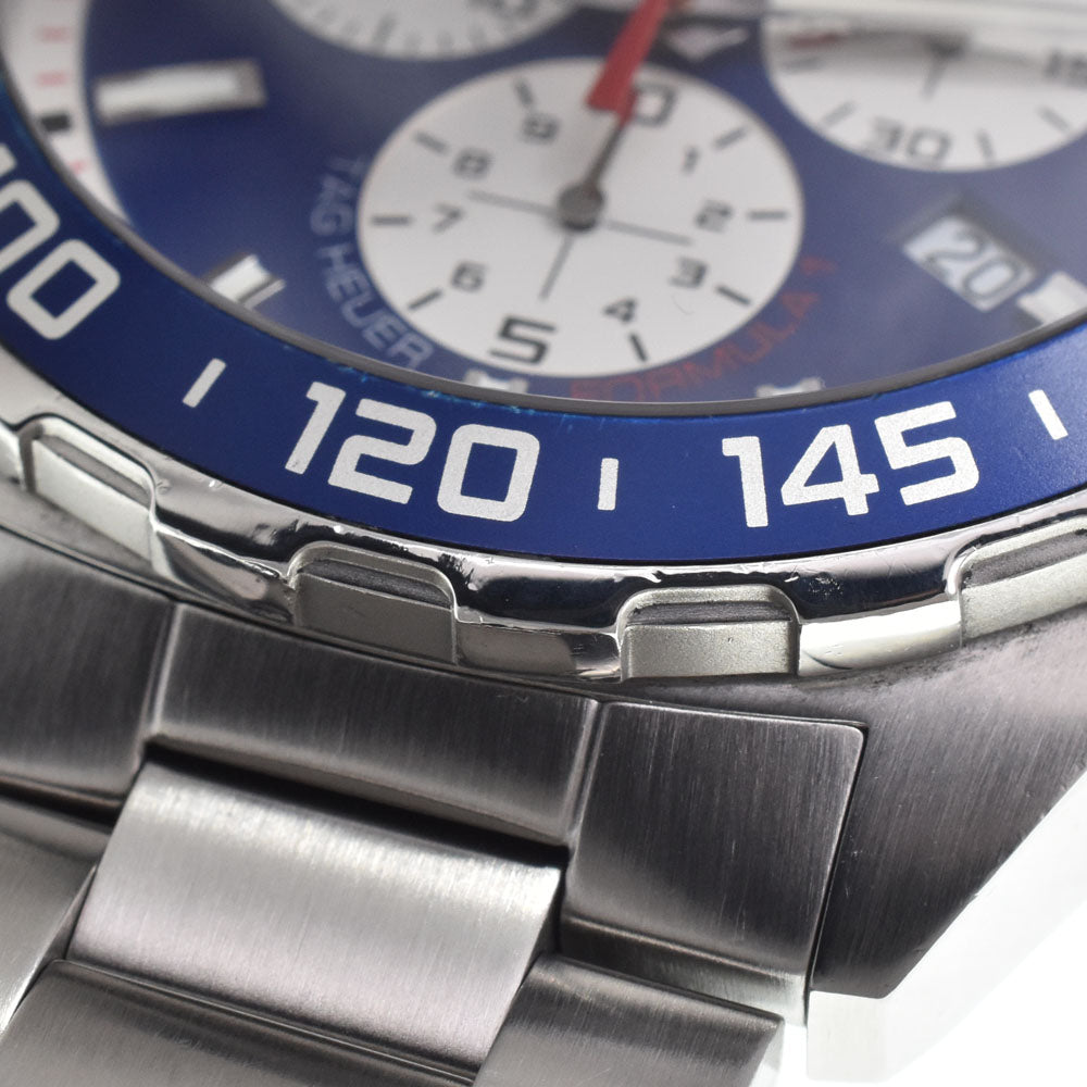 with paper TAG HEUER Formula 1 CAZ1018.BA0842 Chronograph Date blue Dial Quartz Men's
 Watch N#151200