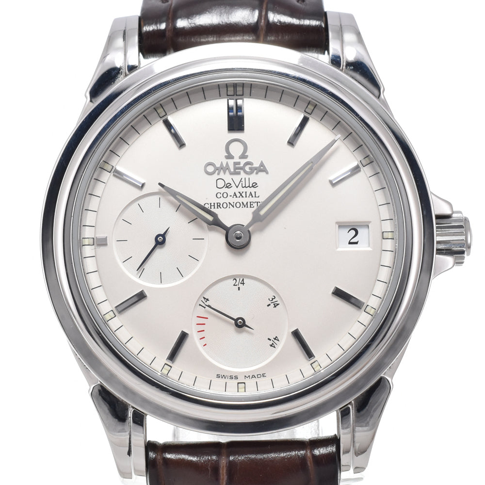 with paper OMEGA De Ville Coaxial 4863.31.32 Silver Dial Automatic Men's
 Watch N#151202