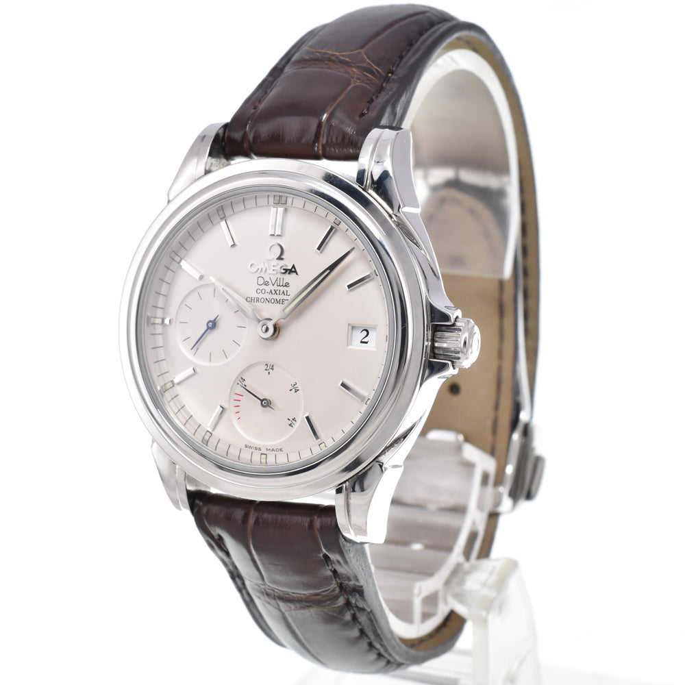 with paper OMEGA De Ville Coaxial 4863.31.32 Silver Dial Automatic Men's
 Watch N#151202