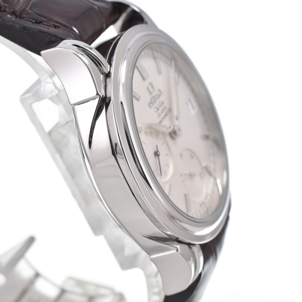 with paper OMEGA De Ville Coaxial 4863.31.32 Silver Dial Automatic Men's
 Watch N#151202