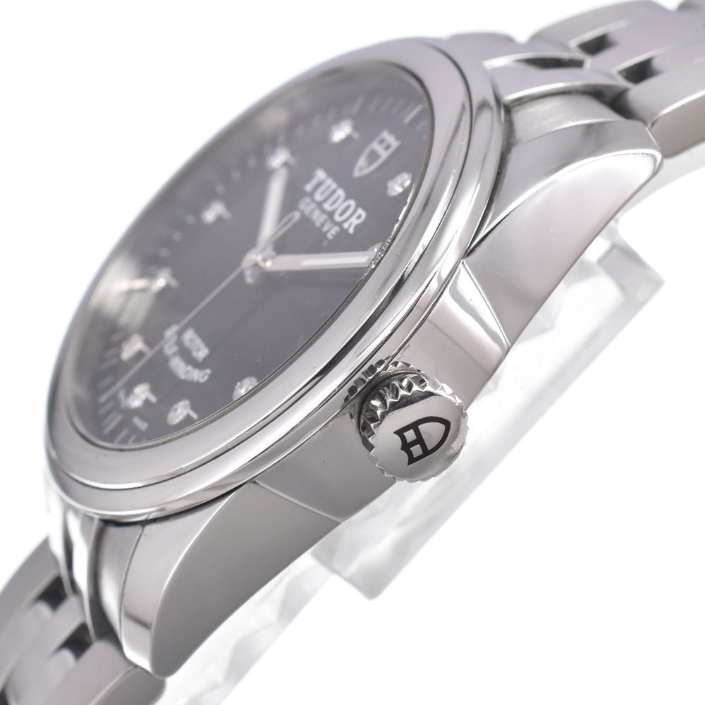 with paper TUDOR Grammar Date 55000 10P diamond black Dial Automatic Men's
 Watch N#151203