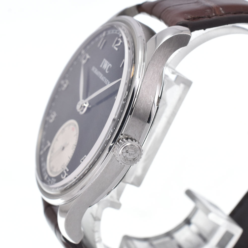 IWC SCHAFFHAUSEN Portugese IW545404 black Dial Hand Winding Men's
 Watch N#151206
