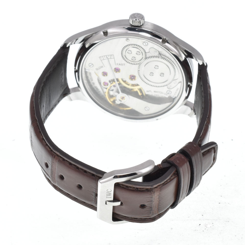 IWC SCHAFFHAUSEN Portugese IW545404 black Dial Hand Winding Men's
 Watch N#151206