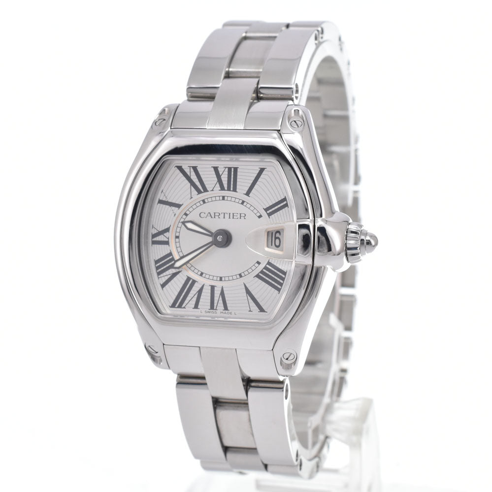 with paper CARTIER Roadster SM W62016V3 Silver Dial Quartz Ladies
 Watch N#151208