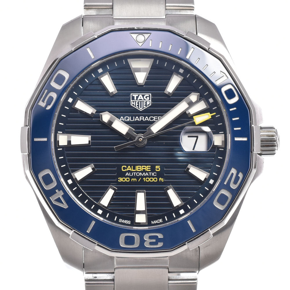 with paper TAG HEUER Aquaracer 300m Caliber 5 WAY201B.BA0927 Date blue Dial Automatic Men's
 Watch O#151209