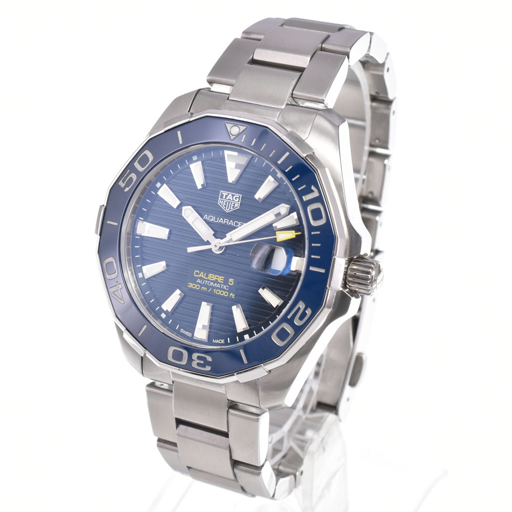 with paper TAG HEUER Aquaracer 300m Caliber 5 WAY201B.BA0927 Date blue Dial Automatic Men's
 Watch O#151209