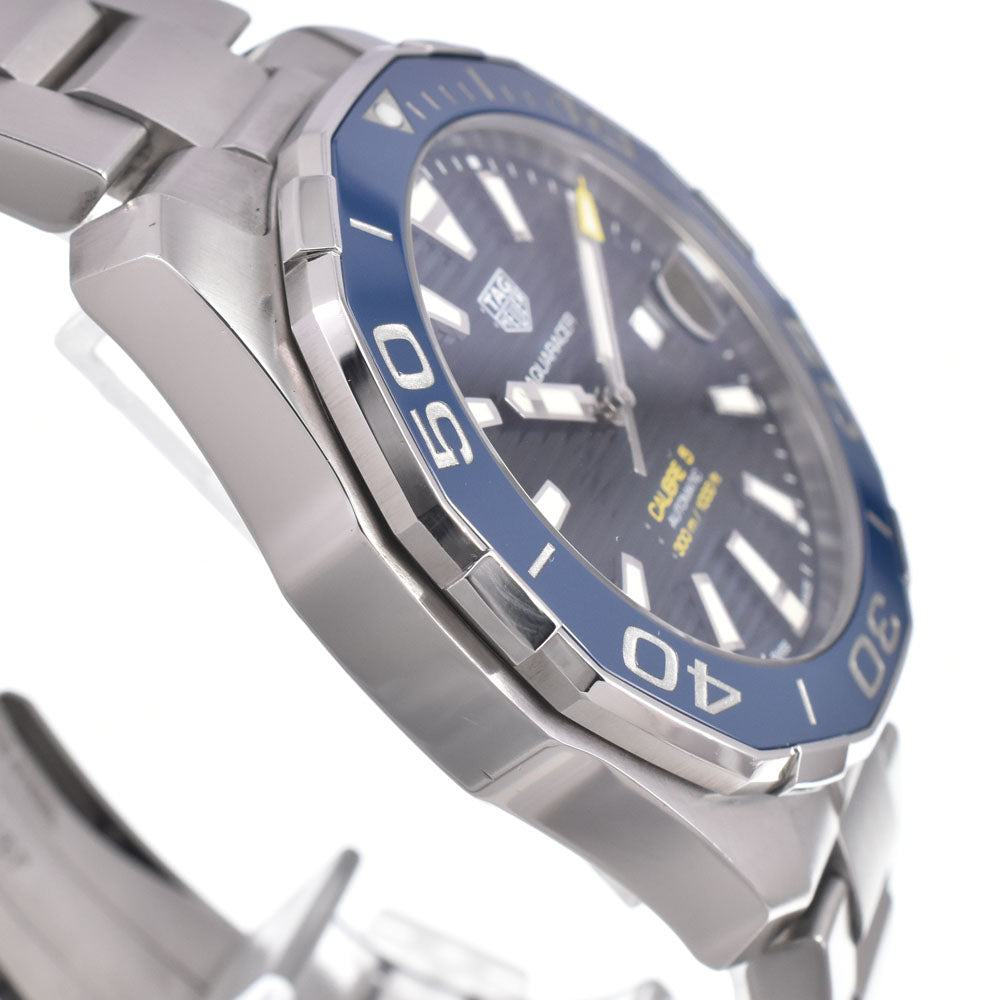 with paper TAG HEUER Aquaracer 300m Caliber 5 WAY201B.BA0927 Date blue Dial Automatic Men's
 Watch O#151209