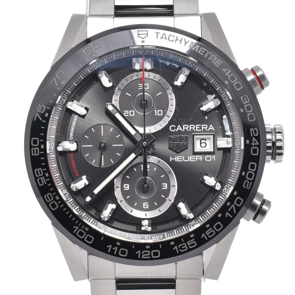 with paper TAG HEUER Carrera CAR201W.BA0714 Chronograph Date gray Dial Automatic Men's
 Watch O#151210