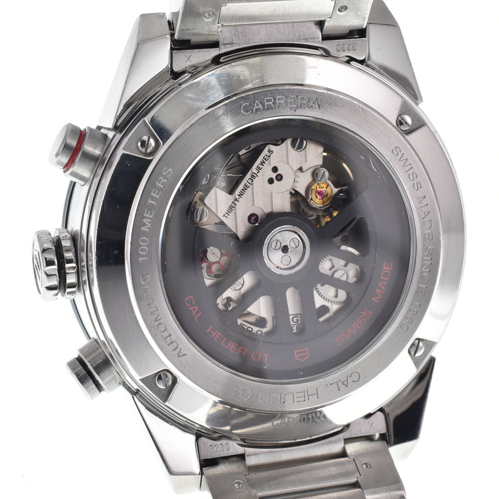 with paper TAG HEUER Carrera CAR201W.BA0714 Chronograph Date gray Dial Automatic Men's
 Watch O#151210