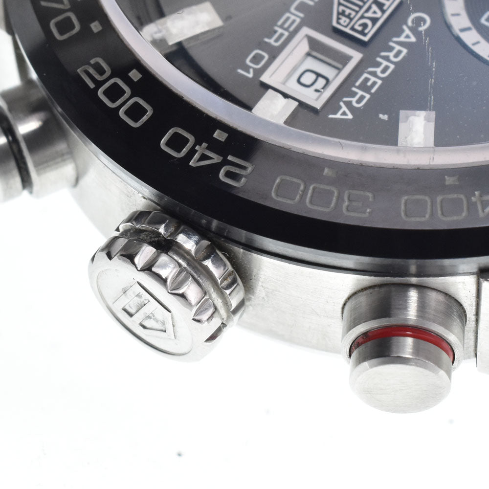 with paper TAG HEUER Carrera CAR201W.BA0714 Chronograph Date gray Dial Automatic Men's
 Watch O#151210